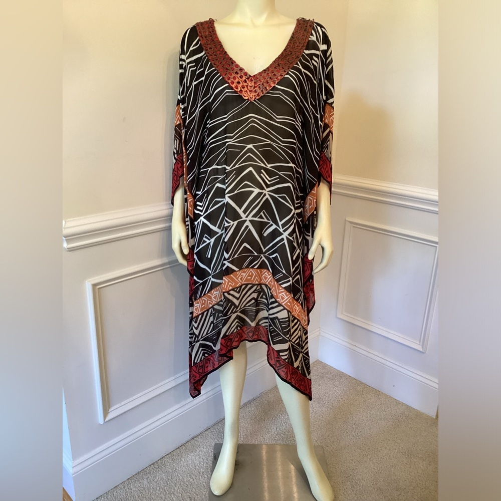 Black Label by Chico’s Caftan WN SZ S/M